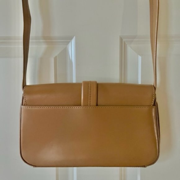 COLE HAAN: WOMENS BEIGE/TAN SHOULDER TOTE W/ DUST COVER-10.5" X 5.5" X 2.5" - Picture 7 of 7